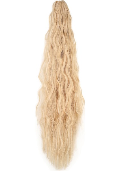 LISINYA201 Tokalı Kabarık Dalgalı At Kuyruğu / Balköpüğü Beyaz Platin Röfleli Alithestereo