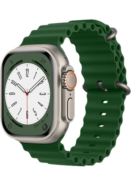 Apple Watch 38MM Ocean Kordon - Ürün Rengi : Açık Yeşil - Lisinya modelleri