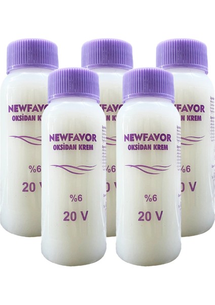 Litaetrend 5 Adet Oksidan Krem Saç Boya Sıvısı 6'lık 20 Volüme 60 ml