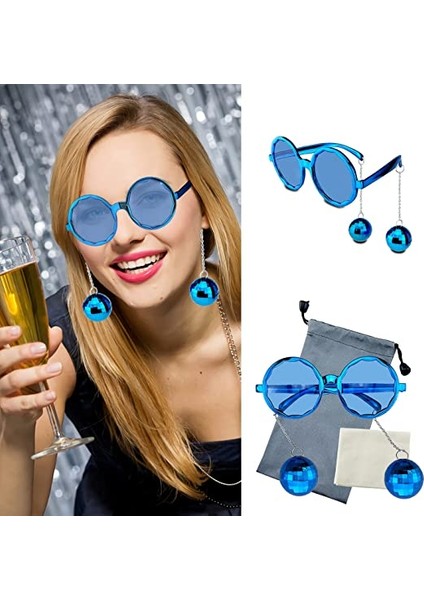 Mavi Disko Toplu Küpeli Parti Gözlüğü fiyatları