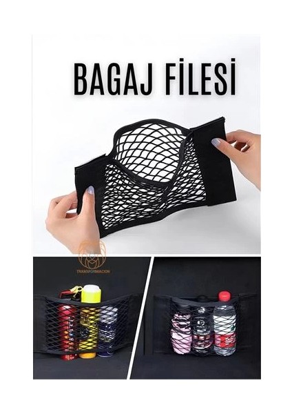 Bfs Oto Bagaj Filesi Cırtlı Ceplikli Bagaj Filesi