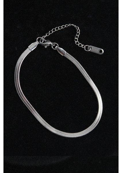 Bfs 316L Çelik Italyan Model Gümüş Renk Erkek Bileklik