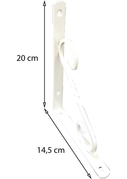 Ferforje Raf Altı No:2 Beyaz
