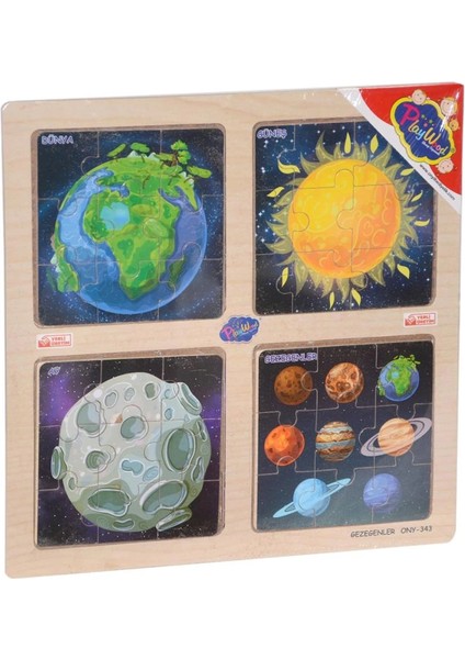 Bfs Nessiworld ONY-343/344/345/346 Ahşap Eğitici 4'lü Puzzle -Onyıl fiyatları
