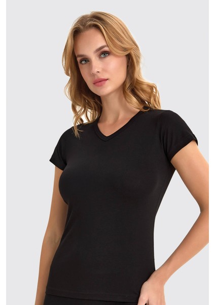 Berrak 2132 Kısa Kollu V Yaka Pamuklu Atlet