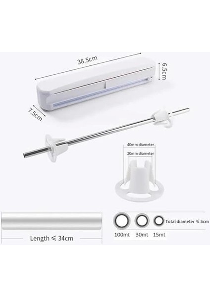 Streç Film ve Aluminyum Folyo Kesme Streç Film Kesici Vakum Sabitlemeli Streç Film Kesim indirimleri