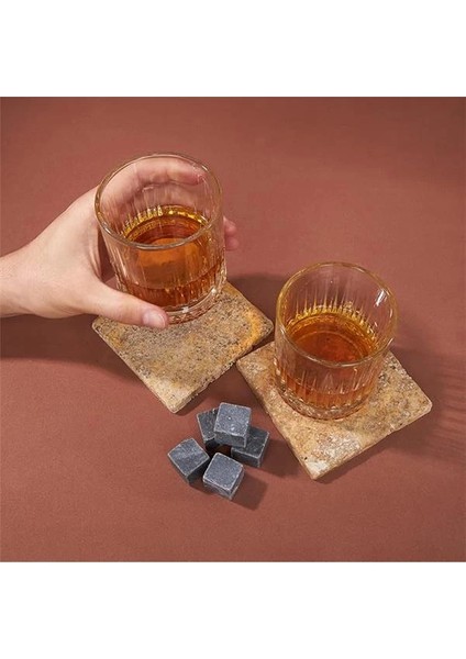 Husband Tasarımlı Ahşap Kutulu 2'li Glasgow Viski Kadeh Seti + 6 Soğutucu Taş modelleri