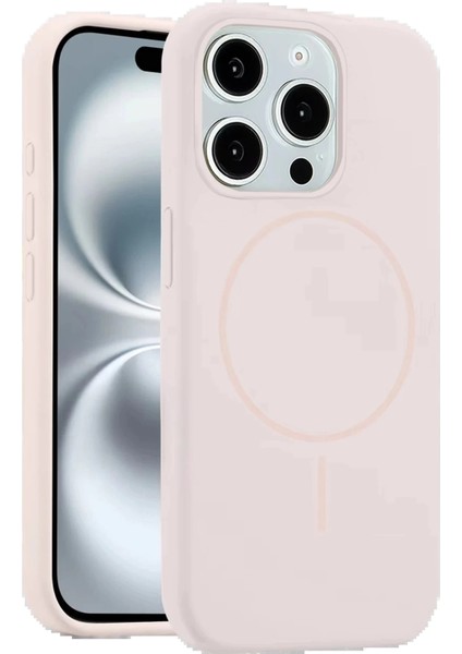 iPhone 15 Pro Max Kılıf Jully Magsafe Kapak - PEMBE-(5796)