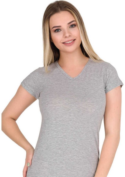 Berrak 2132 Kısa Kollu V Yaka Pamuklu Atlet