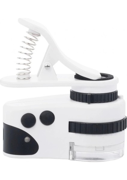 60X Mini Cep Telefonu Için Mandallı Mikroskop Uv Ledli Büyüteç Model AL2431 fırsatları