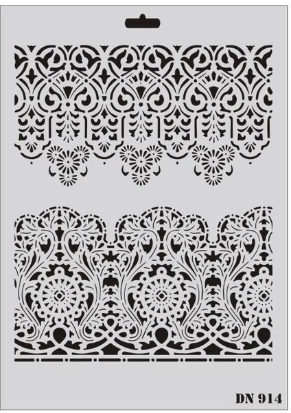 Rich Dantel Seri DN-914 Stencil 35X25 cm