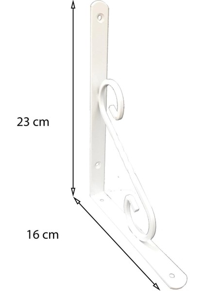 Ferforje Raf Altı No:3 Beyaz