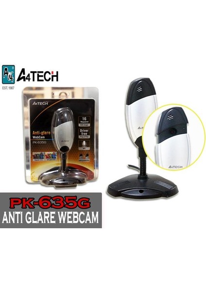 A4 Tech PK-635G Antı Glare 480P 640X480 Webcam