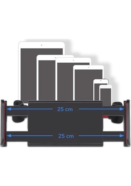 Oto Koltuk Arkası Telefon Tablet Tutucu Ayarlanabilir 360 Derece Dönebilen Pratik Stand modelleri