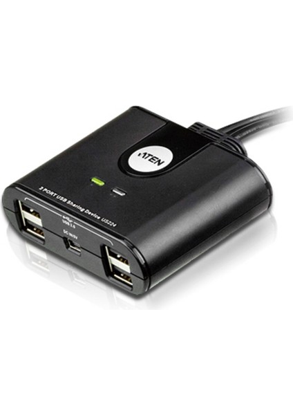 USB Arayüzüne Sahip Cihazları Paylaştıran Switch, USB 2.0 , 2 Pc, 4 USB Cihaz (2-Port USB Peripheral Sharing Device)