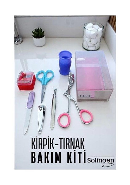 Bfs Manikür Seti 6 Parça Profesyonel Tırnak ve Kaş Bakım Seti Merys Solingen