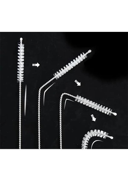 ® 6 Adet Pipet Temizleme Fırçası Suluk Akvaryum Biberon Temizlik Fırça Seti Cam Metal Çelik Bambu fırsatları