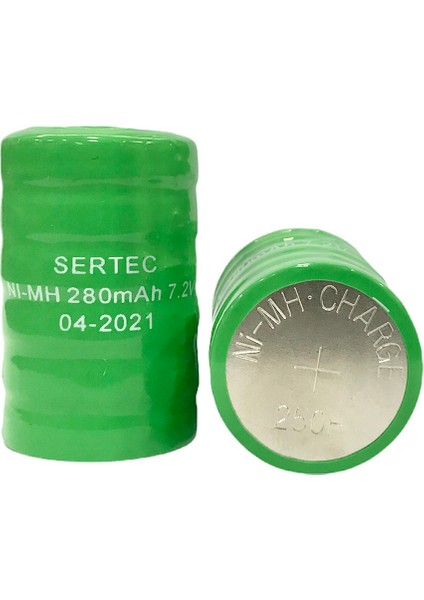7.2V Ni-Mh 280 Mah Buton Şarjlı Pil
