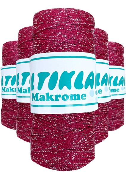 5 Adet Polyester Simli Makrome İpi SG-1845