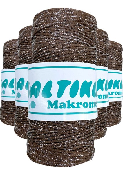 5 Adet Polyester Simli Makrome İpi SG-2080
