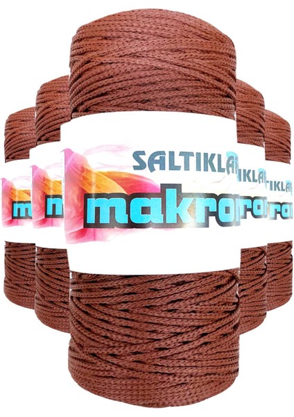 5 Adet Polyester Makrome İpi 2060 Taba 100 gr
