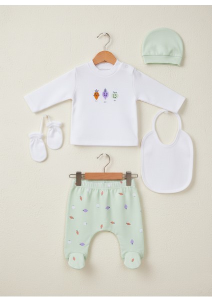 Hastane Çıkışı,yenidoğan, Bebek 5'li Hastane Çıkışı, Zıbın Seti | %100 Pamuk