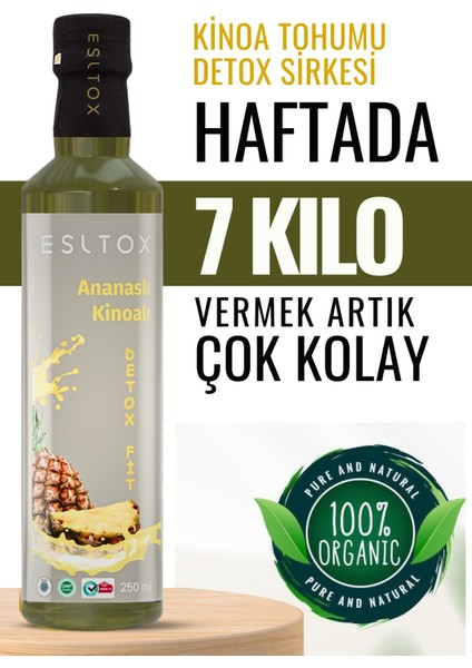 , Ananas Detoks Sirkesi – Metabolizma Hızlandırıcı, Ödem Attırıcı ve Kilo Vermeye Yardımcı Doğal 250 ml fiyatları