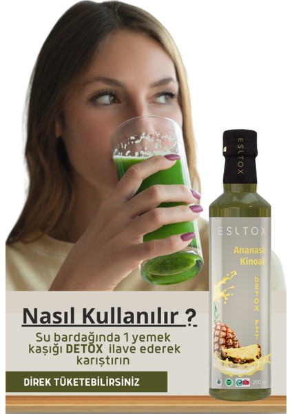 , Ananas Detoks Sirkesi – Metabolizma Hızlandırıcı, Ödem Attırıcı ve Kilo Vermeye Yardımcı Doğal 250 ml fırsatları