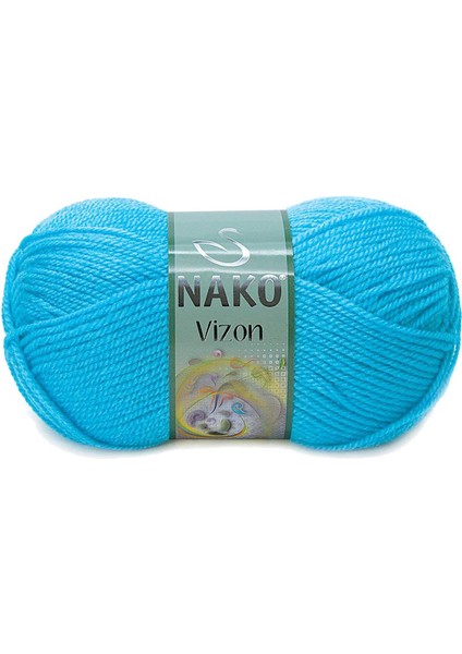 5 Adet Vizon Premium Akrilik El Örgü İpi Yünü Renk NO:235 Nazar Boncuğu fiyatları