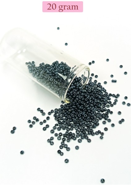 Dökme Cam Kum Boncuk (11/0) 2 mm - 20 Gram - Koyu Yeşil - BNC019