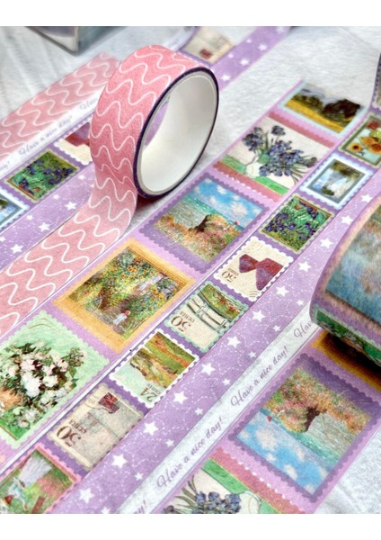Pastel Art 10'lu Washi Bant Set/ Washi Tape / Bullet Journal / Scrapbook fiyatları