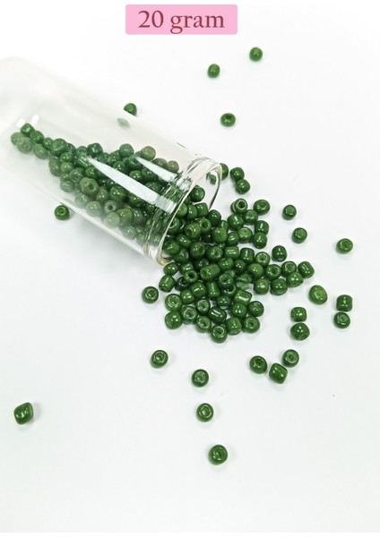 Dökme Cam Kum Boncuk Büyük Boy (6/0) 4 mm - 4 Renk - Toplam 80 Gram - BNC408 modelleri
