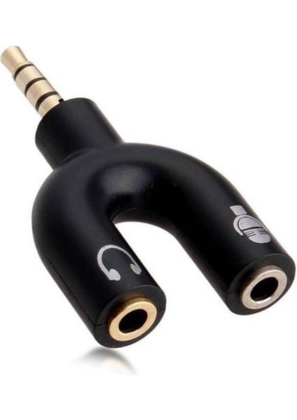 Powermaster 3.5 mm Stereo Erkek To Kulaklık + Hoparlör Dişi Çoklayıcı Jack PM-4318