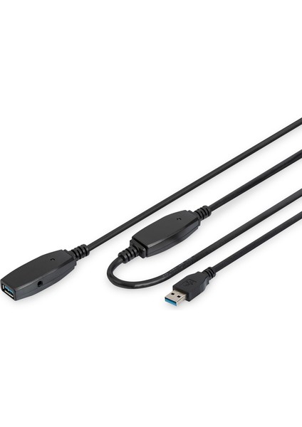 Digitus USB 3.0 Repeater / Uzatma Kablosu, 20 Metre&lt;br&gt; digitus Active USB 3.0 Extension Cable, 20 M