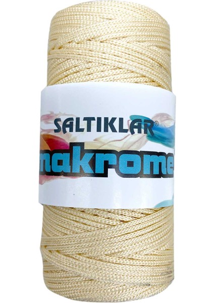 1 Adet Polyester Makrome İpi 270 Krem 100 gr
