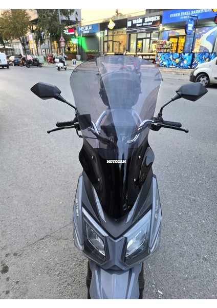 Altai F2 Max Siperlik Ön Cam 2024-2025 Model 63CM Füme Renkli 4mm