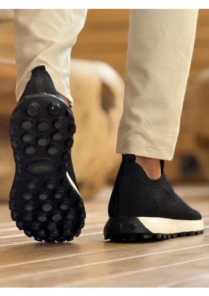 Solederva - Triko Erkek Ayakkabı Sıyah - MN2409 fiyatları