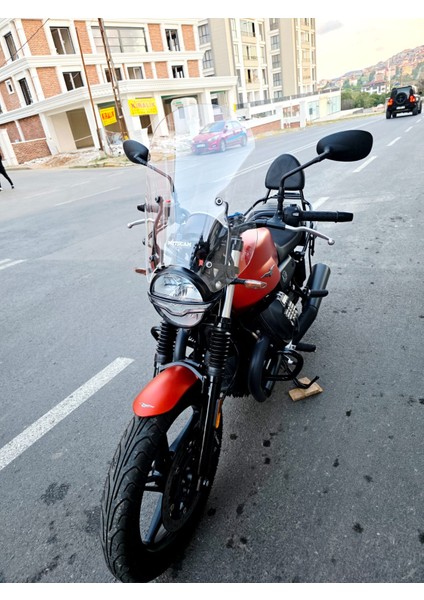 Moto Guzzi V7 Stone Siperlik Ön Cam 2021-2023 Model 53CM Şeffaf Renkli 4mm Aparatsızdır modelleri