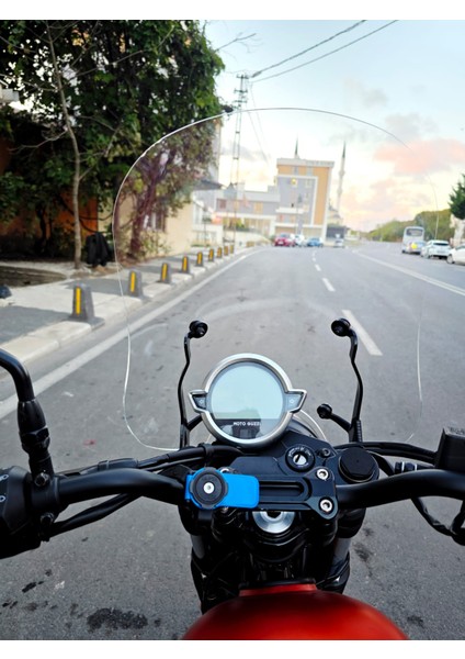 Moto Guzzi V7 Stone Siperlik Ön Cam 2021-2023 Model 53CM Şeffaf Renkli 4mm Aparatsızdır fırsatları