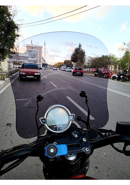 Moto Guzzi V7 Stone Siperlik Ön Cam 2021-2023 Model 53CM Füme Renkli 4mm Aparatsızdır fırsatları