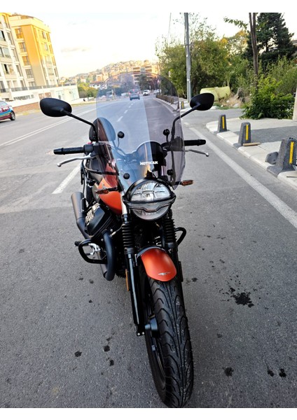 Moto Guzzi V7 Stone Siperlik Ön Cam 2021-2023 Model 53CM Füme Renkli 4mm Aparatsızdır indirimleri