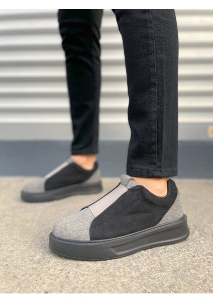 JY007 Alba Bağcıksız Süet Erkek Günlük Sneaker Ayakkabı Sst Gri/siyah fiyatları