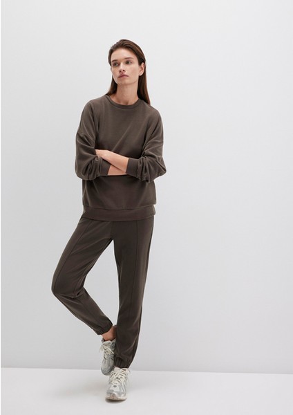 Lux Touch Tencel Tm Modal Kahverengi Eşofman Altı 1600453-90707
