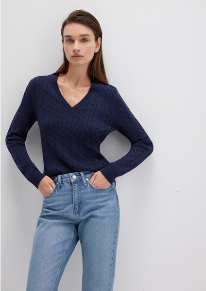 V Yaka Lacivert Kazak 1710340-84371