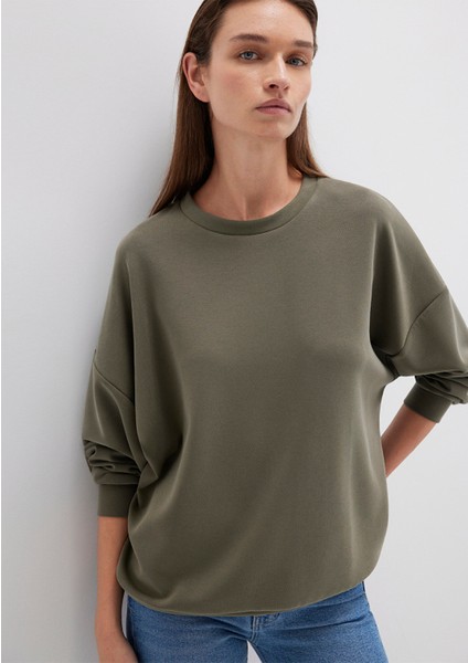 Lux Touch Tencel Tm Modal Yeşil Sweatshirt 168837-87538