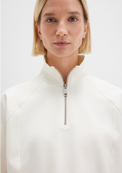 Yarı Fermuarlı Ekru Sweatshirt 1S10439-80194 indirimleri