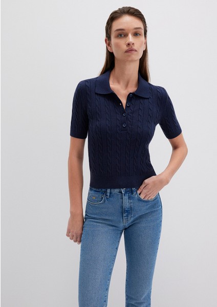 Lacivert Triko Polo 1710328-84371 fiyatları