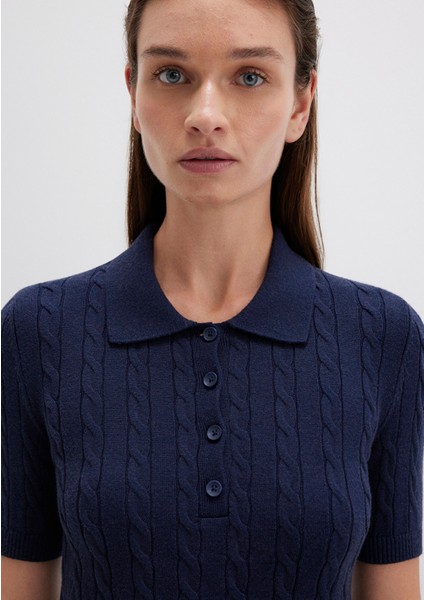 Lacivert Triko Polo 1710328-84371 indirimleri