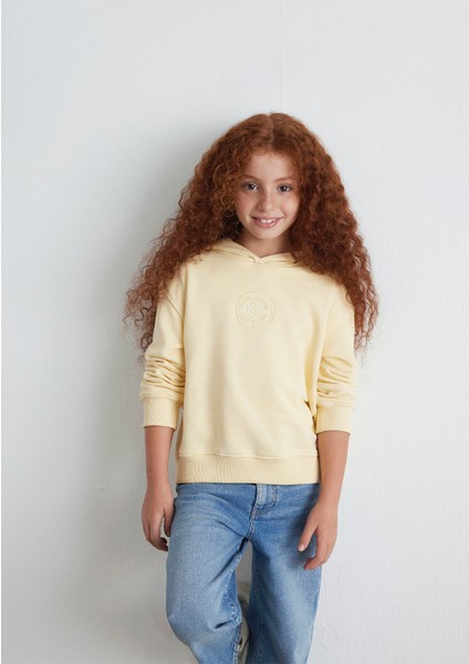 Mavi Patch Logo Sarı Sweatshirt 7S10143-70024
