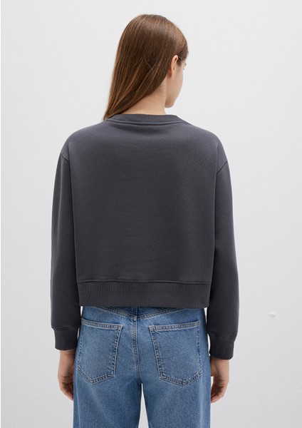 Bisiklet Yaka Antrasit Sweatshirt 1S10387-83620 fırsatları